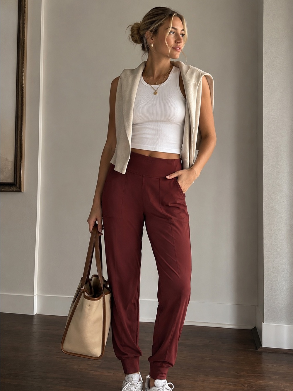 lululemon athletica High-Rise Wine Red Jogger Pants